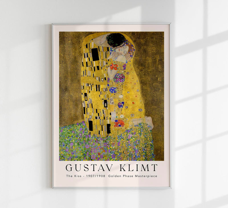 The Kiss – Exhibition Poster by Gustav Klimt | UV-resistant | Premium Art Print — Patroa Studio