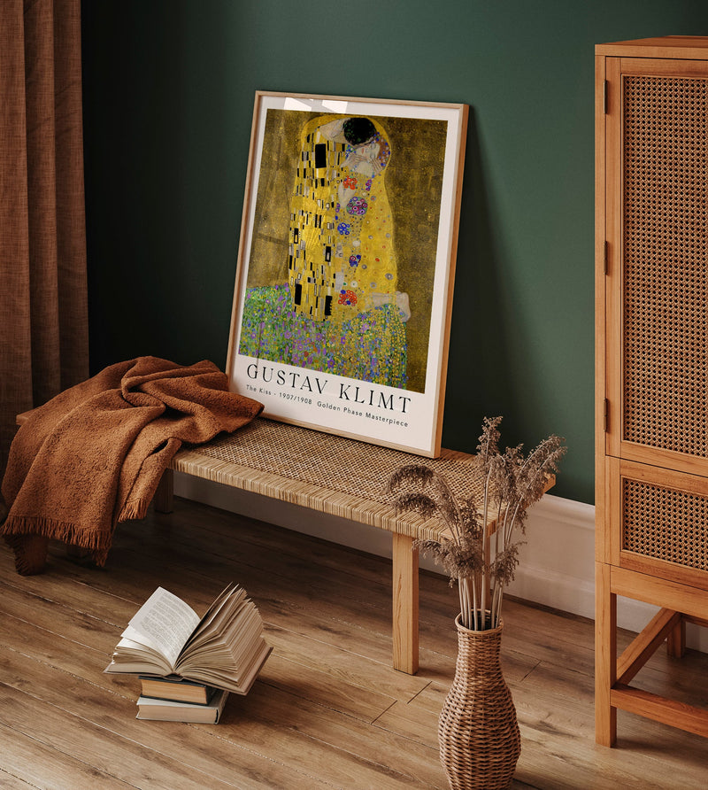 The Kiss – Exhibition Poster by Gustav Klimt | UV-resistant | Premium Art Print — Ansicht 2