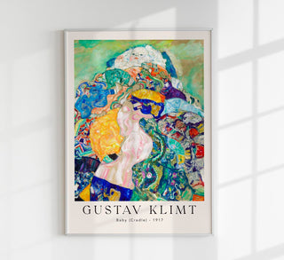 Baby (Cradle) by Gustav Klimt Exhibition Poster – Fine Art Print | Jugendstil | UV‑resistent