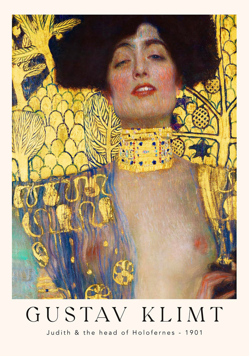 Judith and the Head of Holofernes – Fine Art Poster von Gustav Klimt — Ansicht 4
