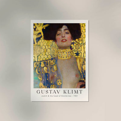 Judith and the Head of Holofernes – Fine Art Poster von Gustav Klimt