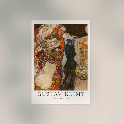 The Bride by Gustav Klimt Exhibition Poster – Fine Art Print UV-resistent