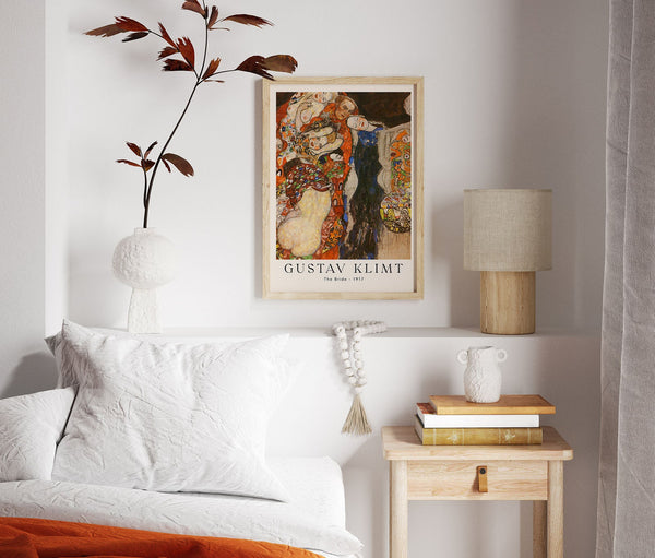 The Bride by Gustav Klimt Exhibition Poster – Fine Art Print UV-resistent
