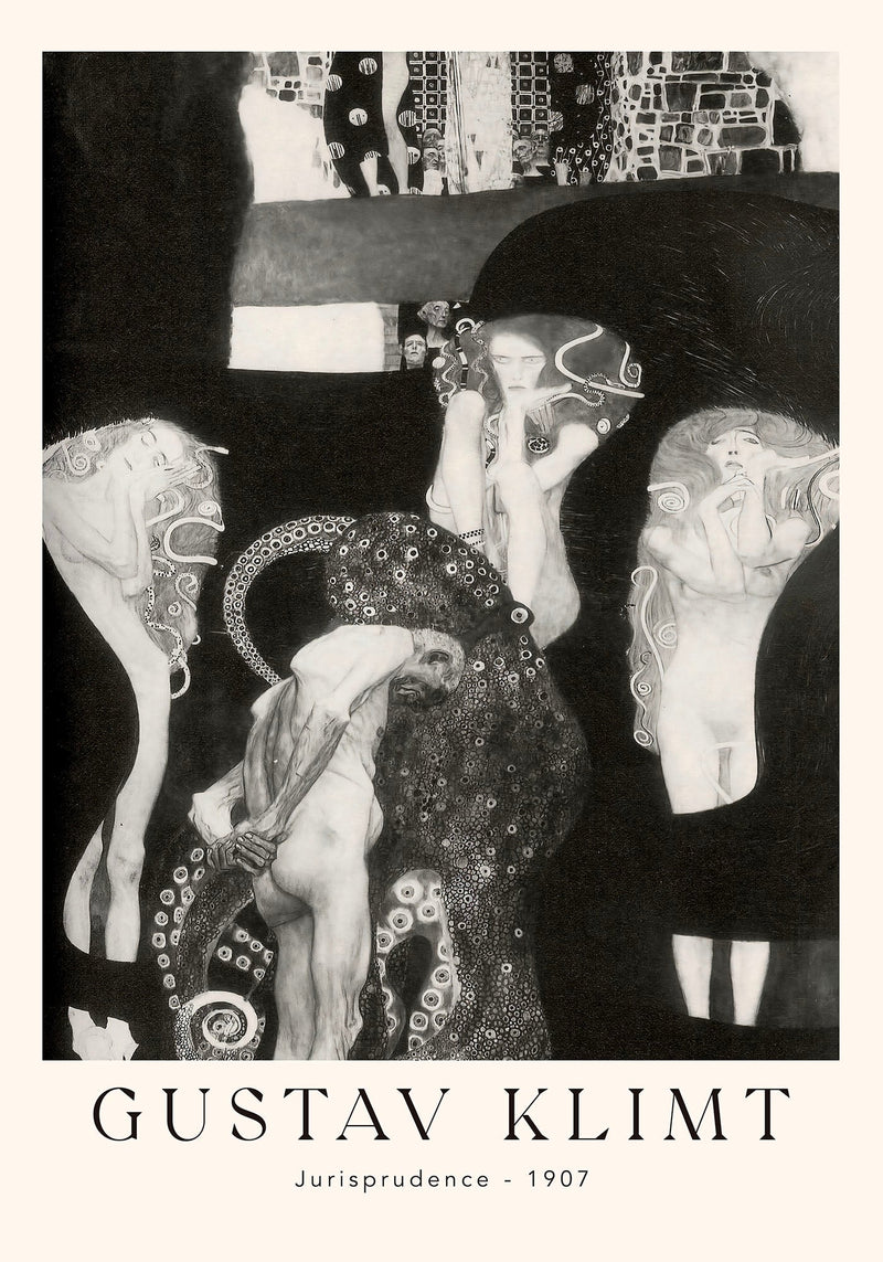 Jurisprudence – Fine Art | Canvas | Gustav Klimt Exhibition Poster — Ansicht 4