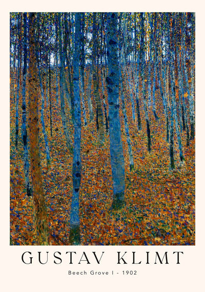 Beech Grove by Gustav Klimt Exhibition Poster – Fine Art Paper oder Canvas