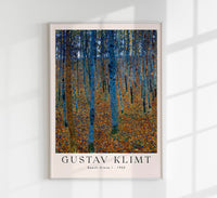 Beech Grove by Gustav Klimt Exhibition Poster – Fine Art Paper oder Canvas — Ansicht 1