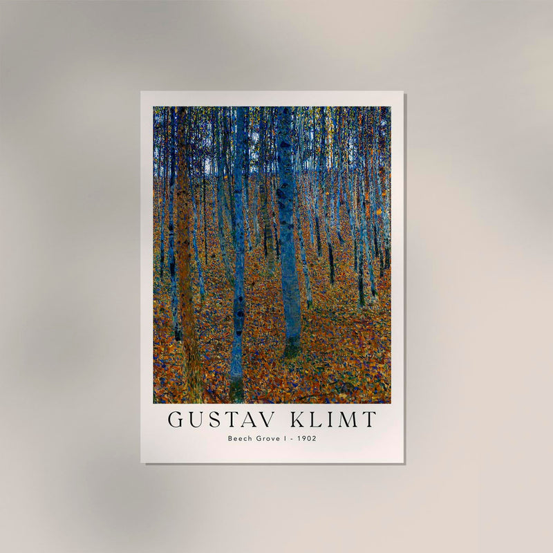 Beech Grove by Gustav Klimt Exhibition Poster – Fine Art Paper oder Canvas — Ansicht 3