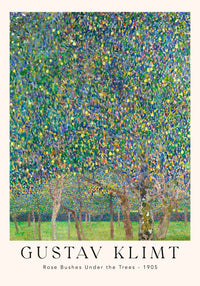 Rose Bushes Under the Trees – Fine Art Print | Klimt | Symbolistische Landschaft — Ansicht 4