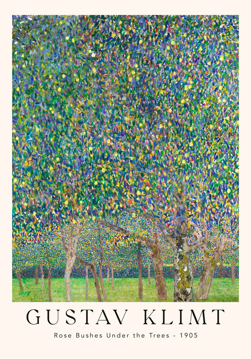 Rose Bushes Under the Trees – Fine Art Print | Klimt | Symbolistische Landschaft — Ansicht 4