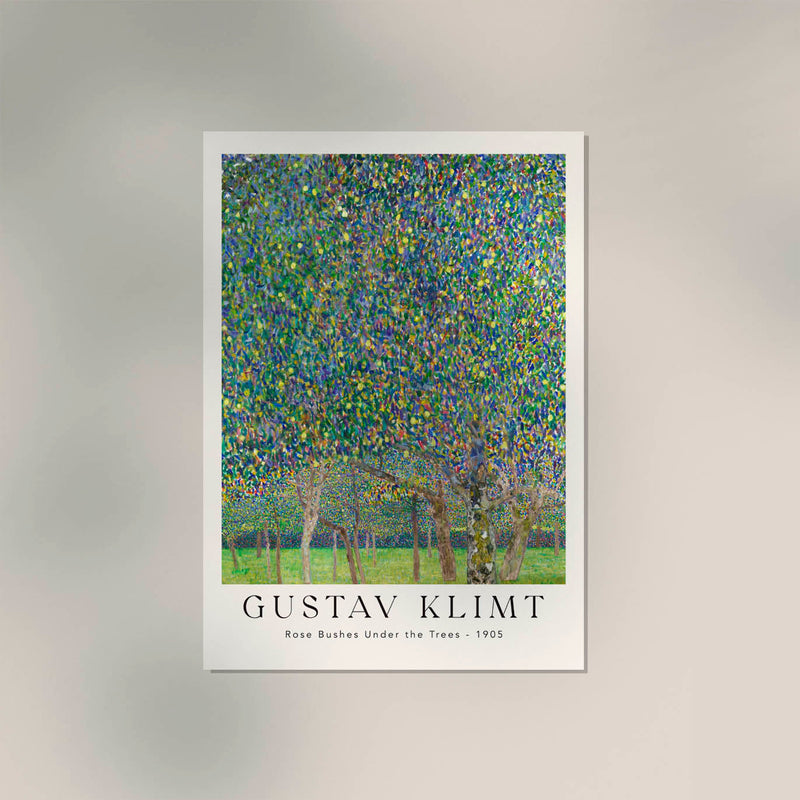 Rose Bushes Under the Trees – Fine Art Print | Klimt | Symbolistische Landschaft — Ansicht 3