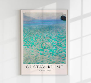 Attersee by Gustav Klimt Exhibition Poster – Fine Art Print | Jugendstil | UV‑resistent
