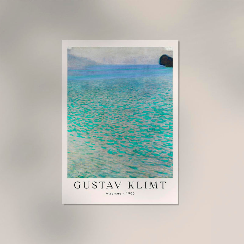 Attersee by Gustav Klimt Exhibition Poster – Fine Art Print Art Nouveau — Ansicht 3