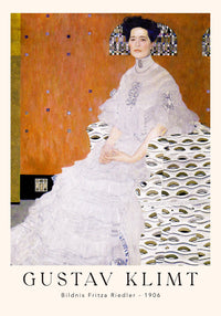 Portrait of Fritza Riedler by Gustav Klimt Exhibition Poster – Fine Art Print — Ansicht 4
