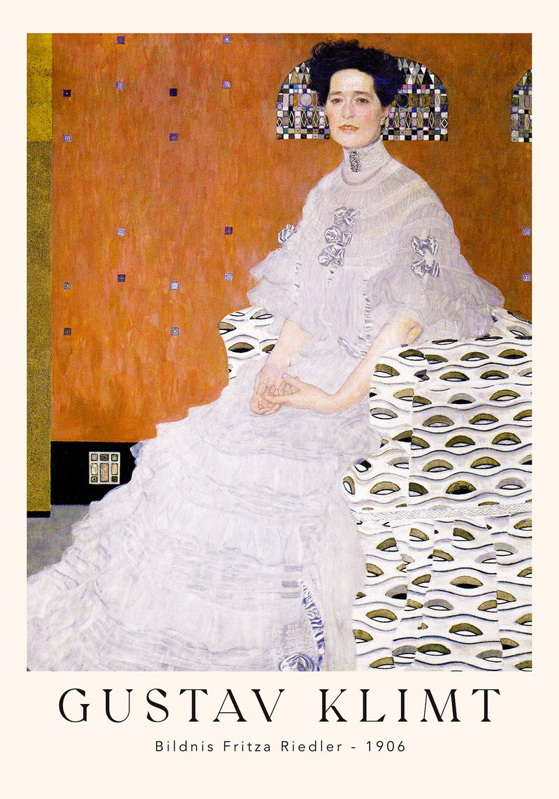 Portrait of Fritza Riedler by Gustav Klimt Exhibition Poster – Fine Art Print — Ansicht 4