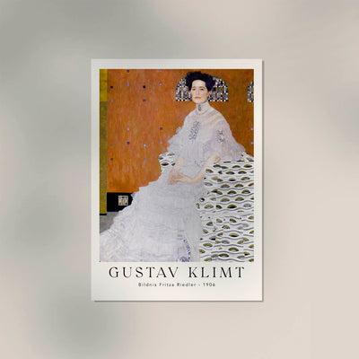 Portrait of Fritza Riedler by Gustav Klimt Exhibition Poster – Fine Art Print