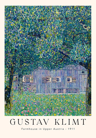Farmhouse in Upper Austria by Gustav Klimt Exhibition Poster – Ländlich | Malerisch | Klassisch