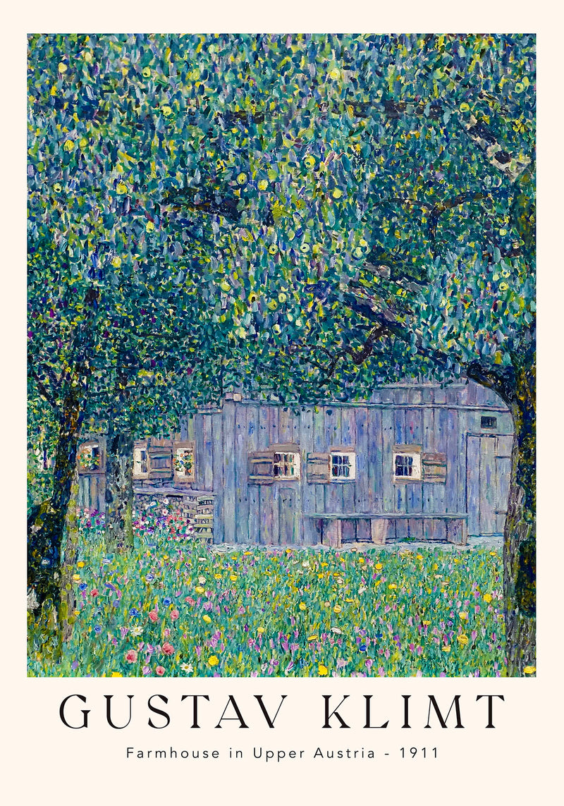 Farmhouse in Upper Austria Poster von Gustav Klimt – Klassische Kunstdrucke in A3–A0 — Ansicht 4