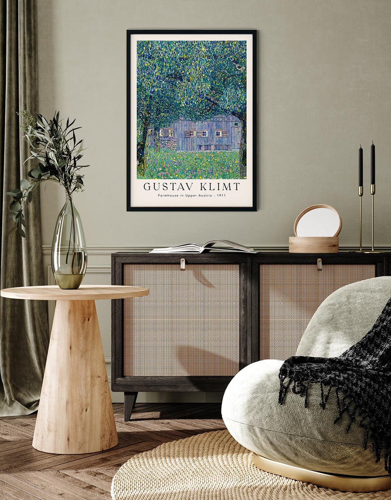 Farmhouse in Upper Austria Poster von Gustav Klimt – Klassische Kunstdrucke in A3–A0 — Ansicht 2