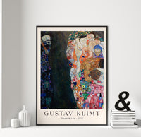 Death and Life - Gustav Klimt Exhibition Poster | Fine Art Print | Allegorical Art Nouveau Art — Ansicht 2