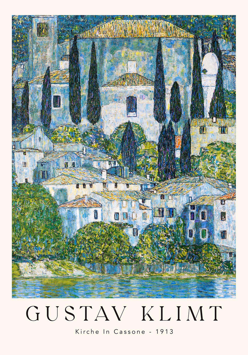 Kirche in Cassone – Fine Art Canvas Poster | Gustav Klimt Ausstellungsdruck — Ansicht 4