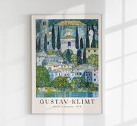 Kirche in Cassone – Fine Art Canvas Poster | Gustav Klimt Ausstellungsdruck — Ansicht 1