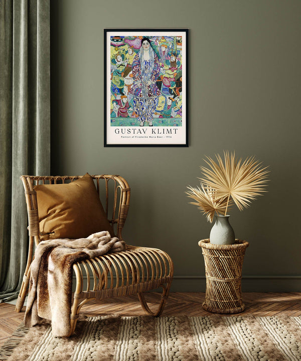 Portrait of Friederike Maria Beer – Fine Art Print Gustav Klimt UV-resistant