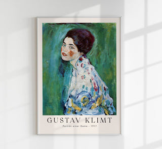 Porträt einer Dame – Fine Art Print | Gustav Klimt Poster | Premium Qualität