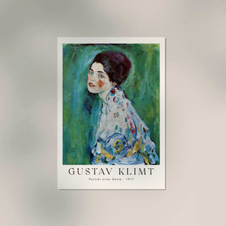 Porträt einer Dame – Fine Art Print | Gustav Klimt Poster | Premium Qualität