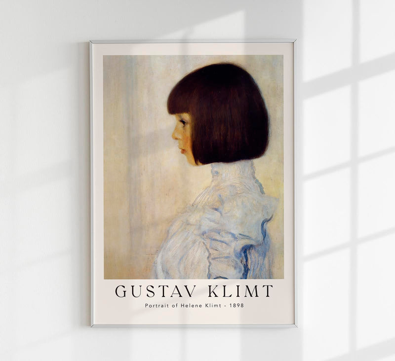 Portrait of Helene Klimt – Fine Art Print UV-Resistant Gustav Klimt Poster — Patroa Studio