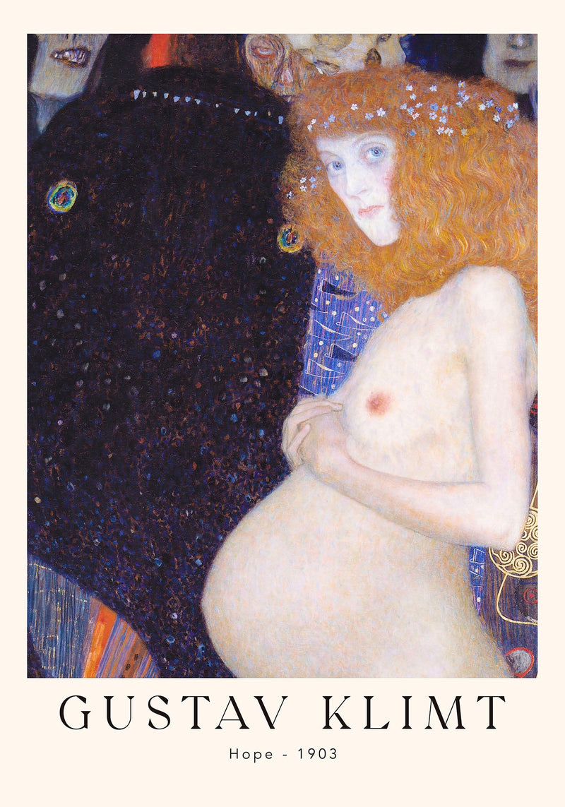 Hope by Gustav Klimt – Exhibition Poster | Fine Art Print | UV-resistant — Ansicht 4