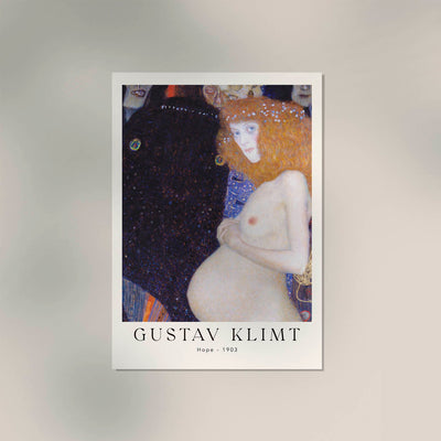 Hope by Gustav Klimt – Exhibition Poster | Fine Art Print | UV-resistant