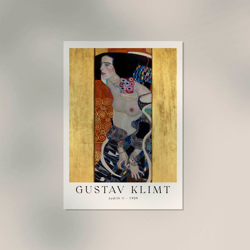 Judith II – Fine Art Canvas Klimt Exhibition Poster Wall Decor — Ansicht 3