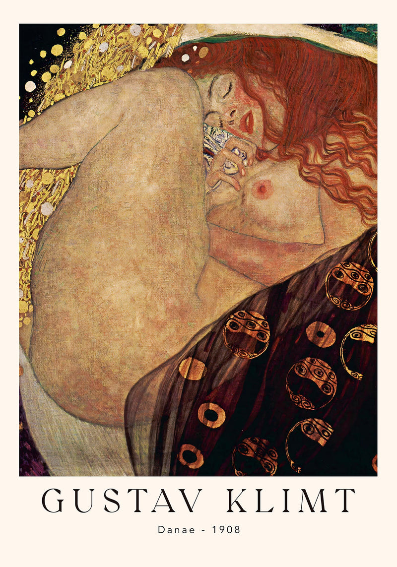 Danae – Gustav Klimt Exhibition Poster | Fine Art Print | Symbolist Portrait — Ansicht 4