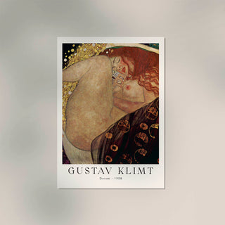 Danae – Gustav Klimt Exhibition Poster | Fine Art Print | Symbolistisches Porträt