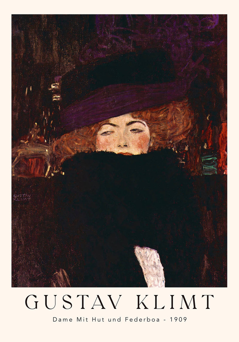 Dame – Gustav Klimt Exhibition Poster | Fine Art Print | Jugendstil-Porträt — Ansicht 4