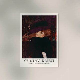 Dame – Gustav Klimt Exhibition Poster | Fine Art Print | Jugendstil-Porträt