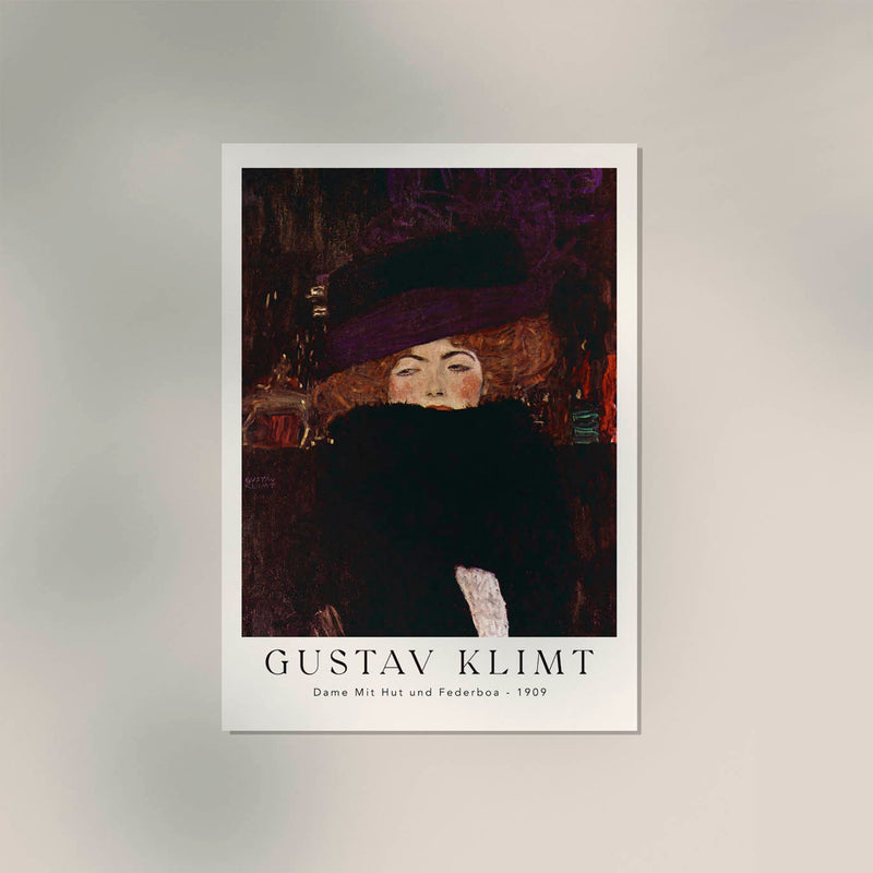 Dame – Gustav Klimt Exhibition Poster | Fine Art Print | Jugendstil-Porträt — Ansicht 3
