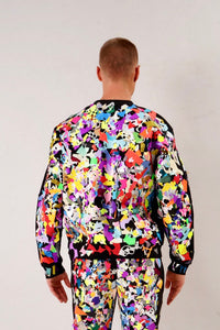 Dirt Allover Sweater – Unisex Upcycled Hoodie with Layered Print — Ansicht 6