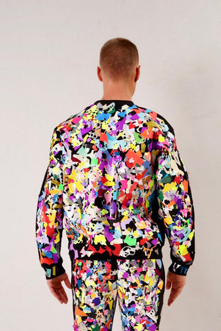 Dirt Allover Sweater – Unisex | Upcycling Layers | Allover Print