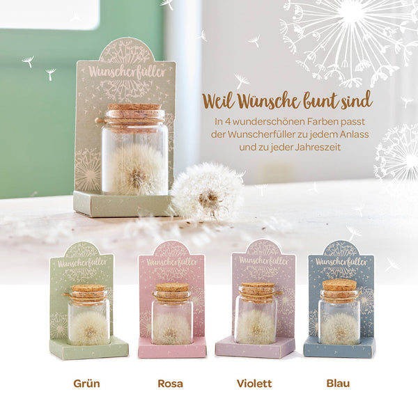 Wish Granter – Dandelion in Glass, Handmade