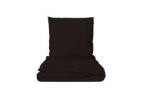 Bed linen set Nero plain 100% mercerized cotton Swiss satin 300 TC easy-care — Ansicht 3