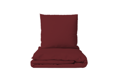 Bedding Set Solid Rooibos – 100% Cotton, Sateen 300 TC, easy-iron
