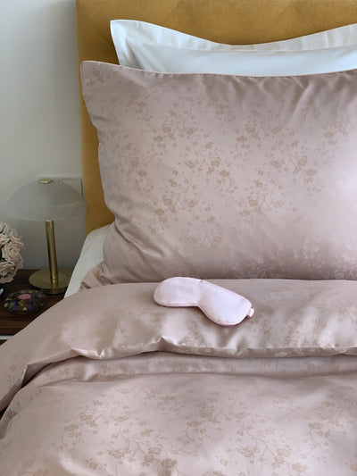 Damast go-green Bettwäsche Set Geisha Rosé – 50% Baumwolle 50% Lyocell, bügelleicht