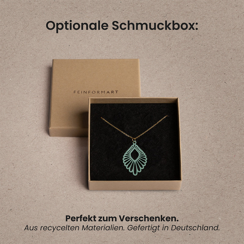 "Lotus" necklace wooden pendant – feather-light | sustainable | skin-friendly — Ansicht 6