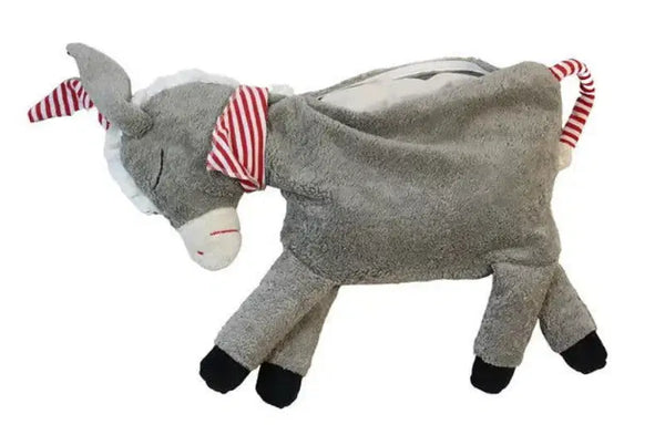 Organic Cuddly Pillow Large Donkey - Handmade, GOTS-certified, Natural Material