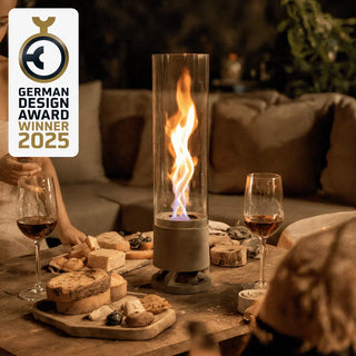 LUCEO | Design Tischfeuer | Drehende Flamme & 2500 W Wärmeleistung