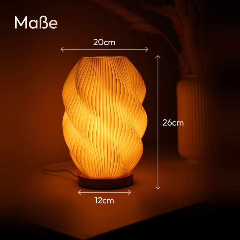 Twuro 3D-printed table lamp oak recycled PLA — Ansicht 5