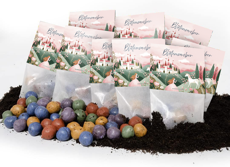 10x5 Flower Marbles in a Bag – Floral Charm — Ansicht 7