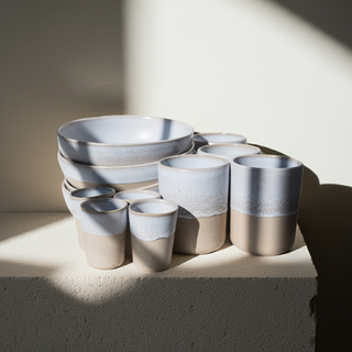 Frühstücksset Aalina – Steingut | Handgemacht | Natürlich & zeitlos