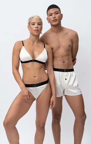 HACOY Silk Bra – Unterbügel | Seidig weich | Verstellbare Träger